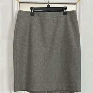 J. Crew Gray Pencil Skirt Knee-Length Workwear